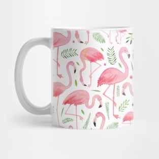 Pink Floral Flamingos! Mug